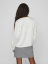 Blusa cuello V color blanco nieve