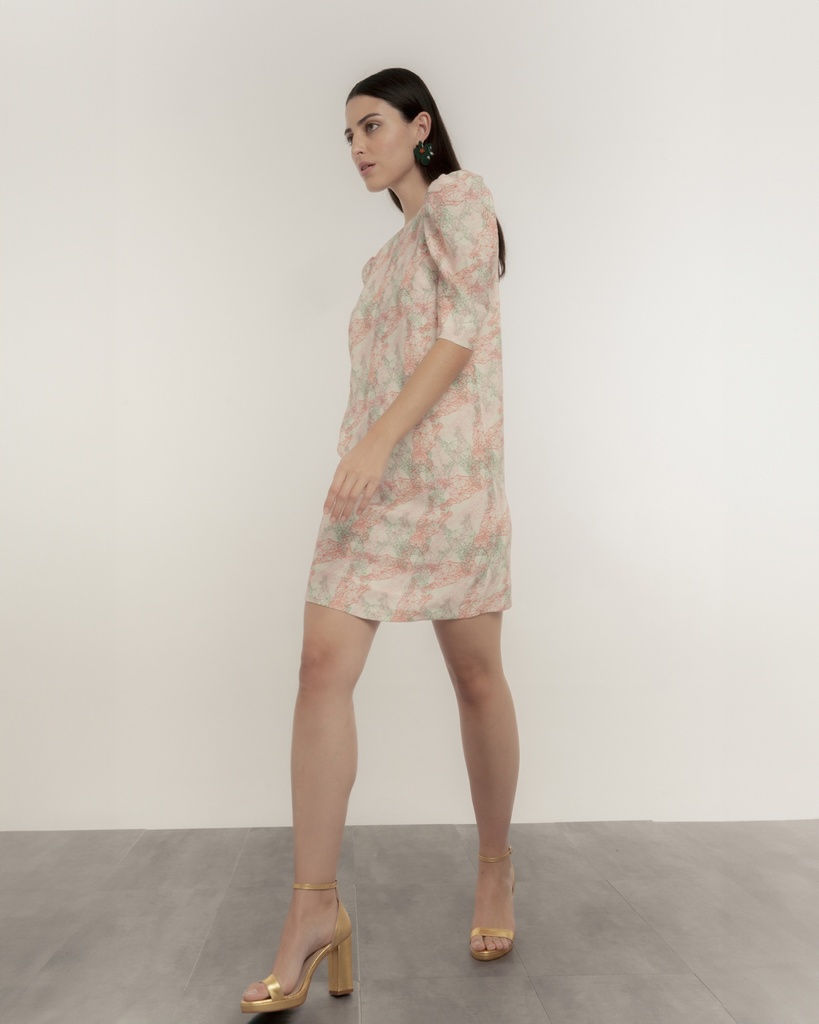 Vestido paz rayas multicolor DOLORES PROMESAS