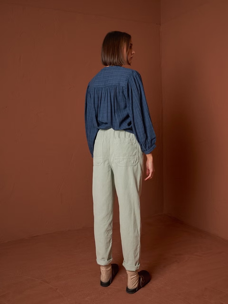 Camisa tessa melange color indigo
