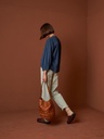 Camisa tessa melange color indigo