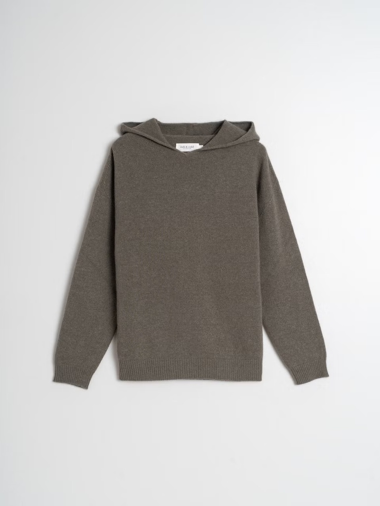 Falda lápiz canalé color khaki 