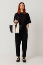 Bolso oliva color crema 