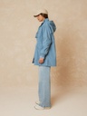 Gabardina water repelent color acero 