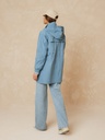 Gabardina water repelent color acero 