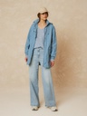 Gabardina water repelent color acero 