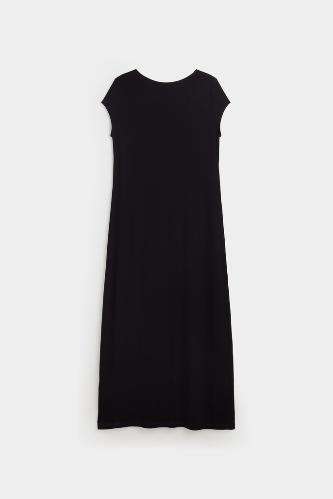 Vestido largo fluído color negro