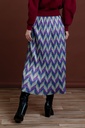 Falda maxi tejido multicolor brillante
