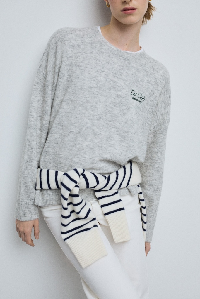 Jersey rayas crudo y navy
