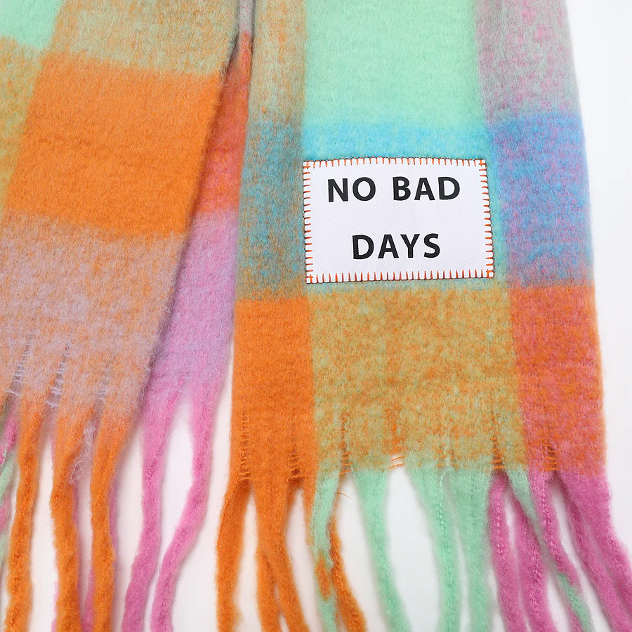 Maxi bufanda Unisex No bad days