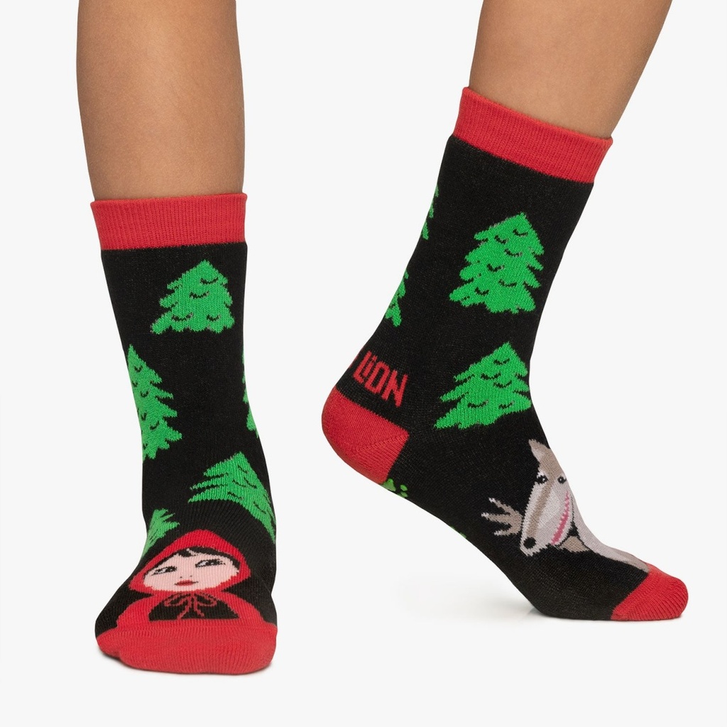 Calcetines antideslizantes KIDS LITTLE RED  color negro  JIMMY LION