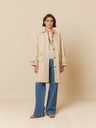 Gabardina color piedra