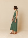 vestido color esmealda
