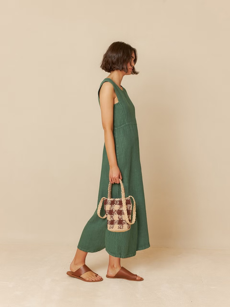 vestido color esmealda