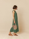 vestido color esmealda