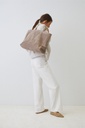Pantalón recto holgado blanco