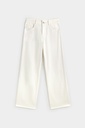 Pantalón recto holgado blanco