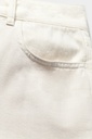 Pantalón recto holgado blanco