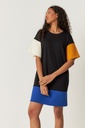 Vestido camiseta mangas anchas 