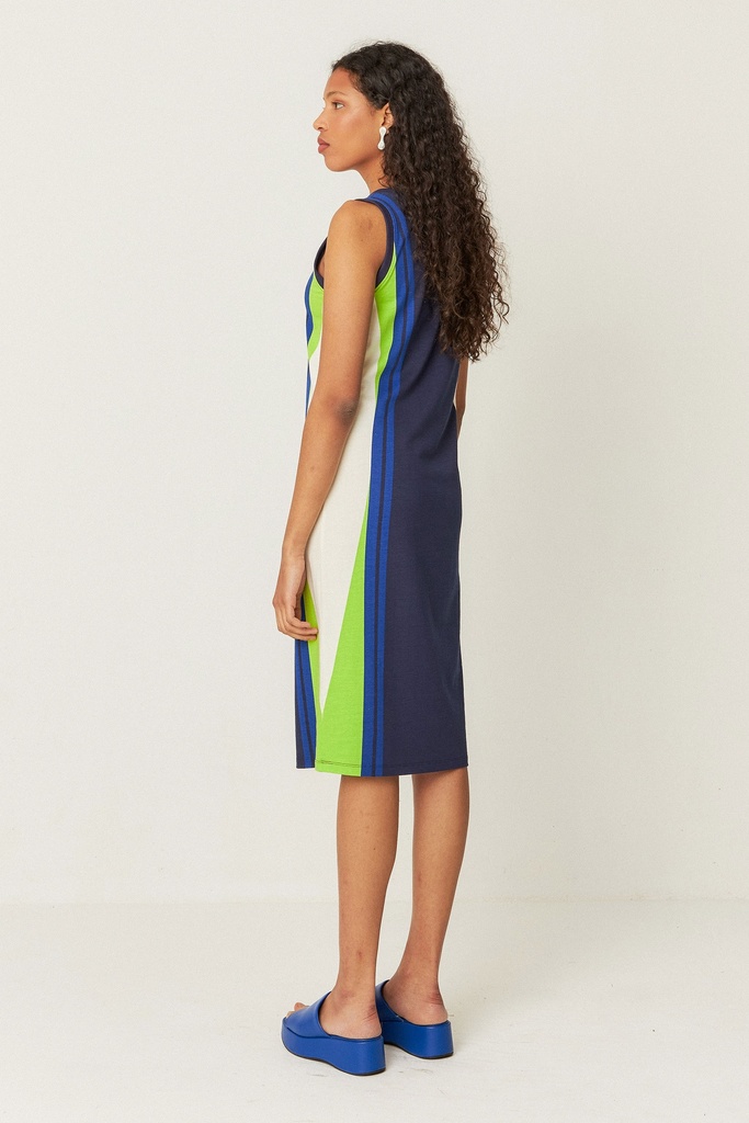 Vestido midi sin mangas