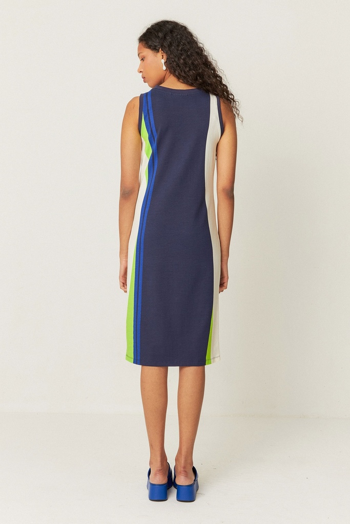 Vestido midi sin mangas