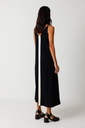 Vestido midi abertura frontal