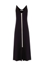 Vestido midi abertura frontal