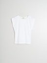 Camiseta desmangada color blanco 