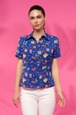 Camisa vintage azul 
