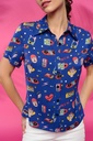 Camisa vintage azul 