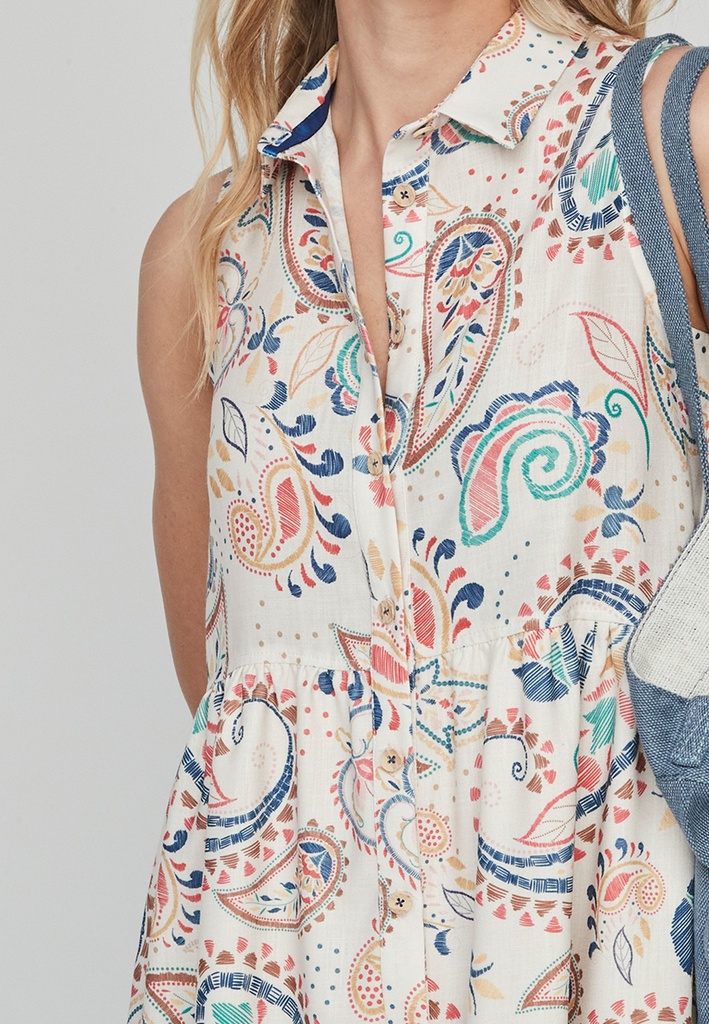 Vestido corto multicolor  
