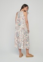Vestido midi  multicolor 