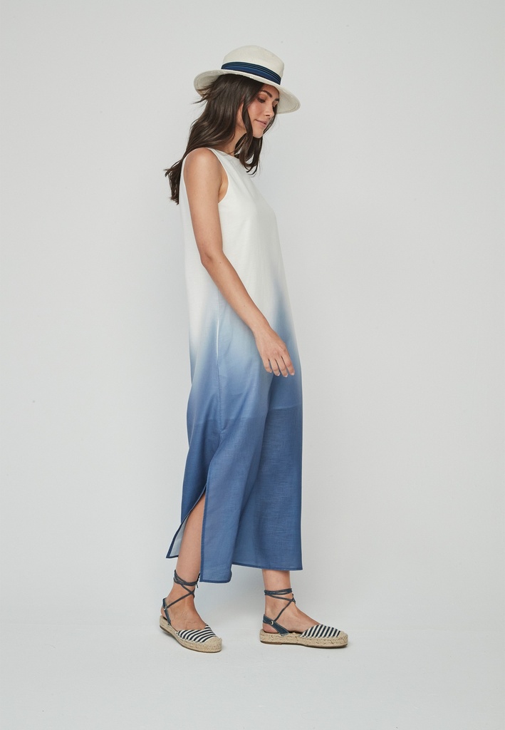 Vestido degradado azul 