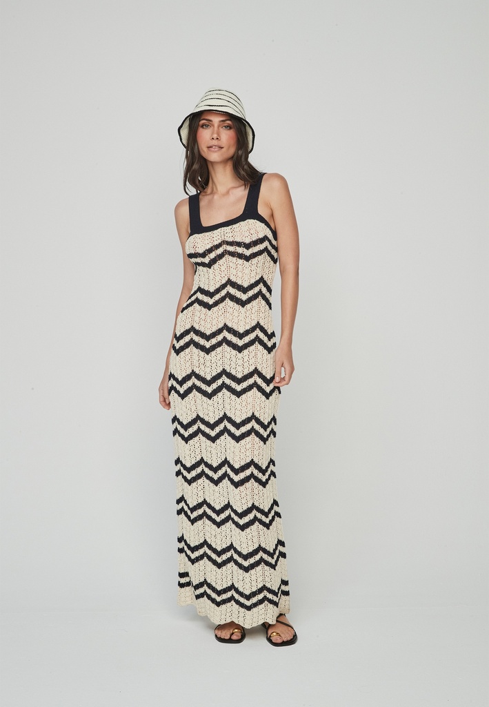 Vestido largo crochet