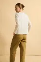 Pantalón tobillero color camel