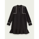 Vestido estilo peplum con bordados