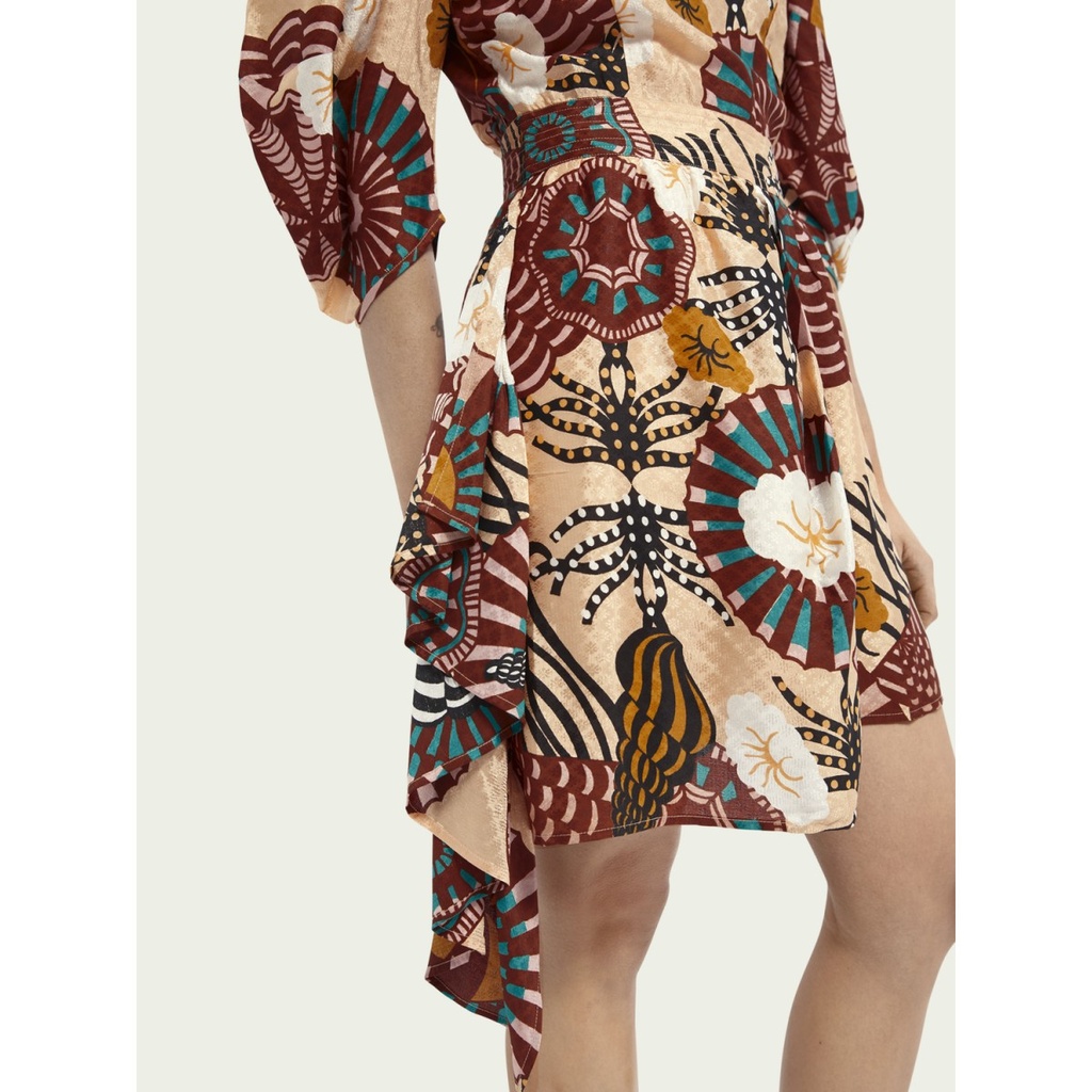 Vestido estampado tejido diseño Jacquard