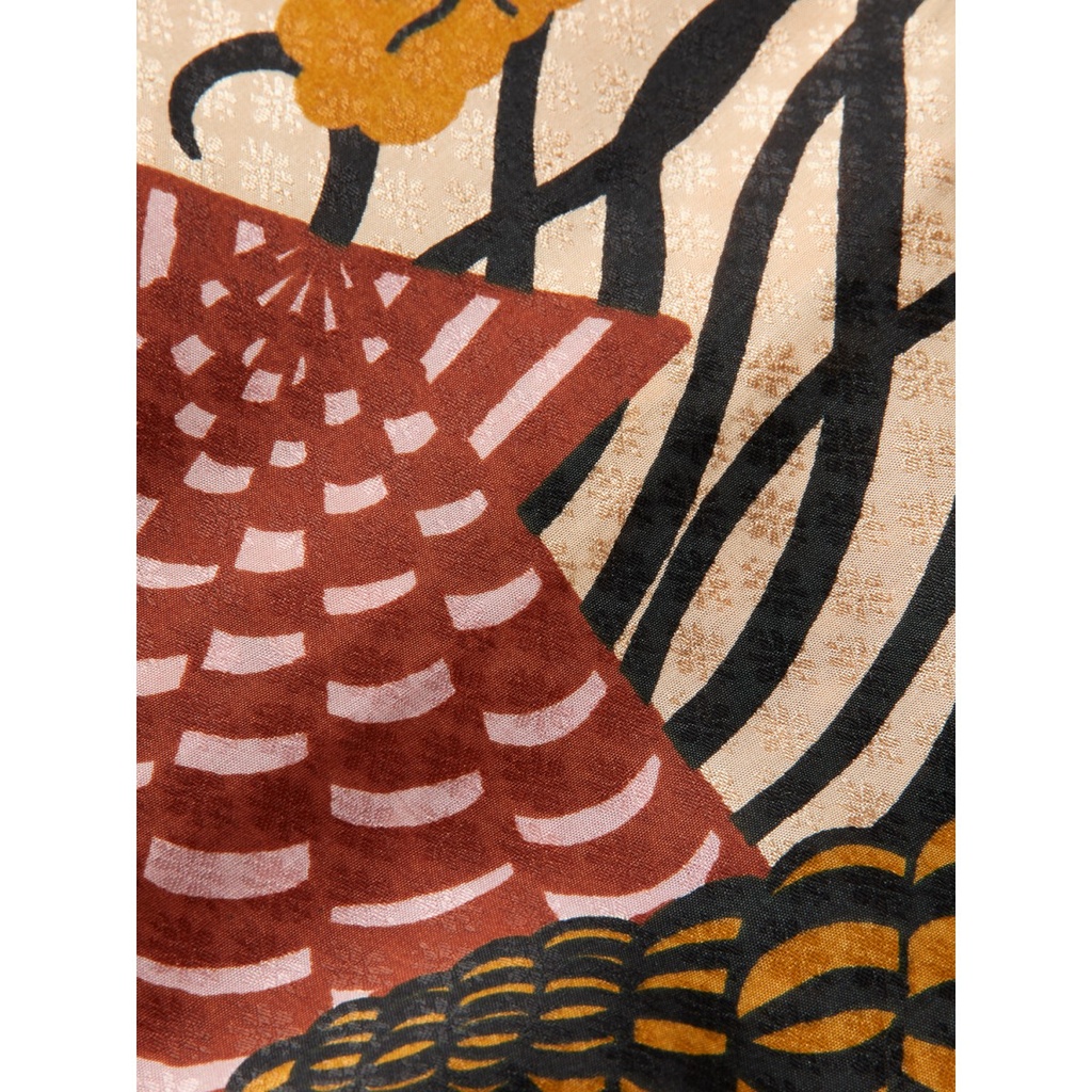 Vestido estampado tejido diseño Jacquard