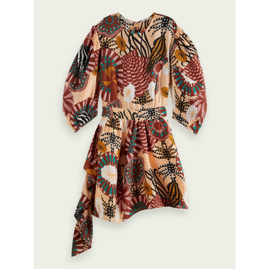 Vestido estampado tejido diseño Jacquard