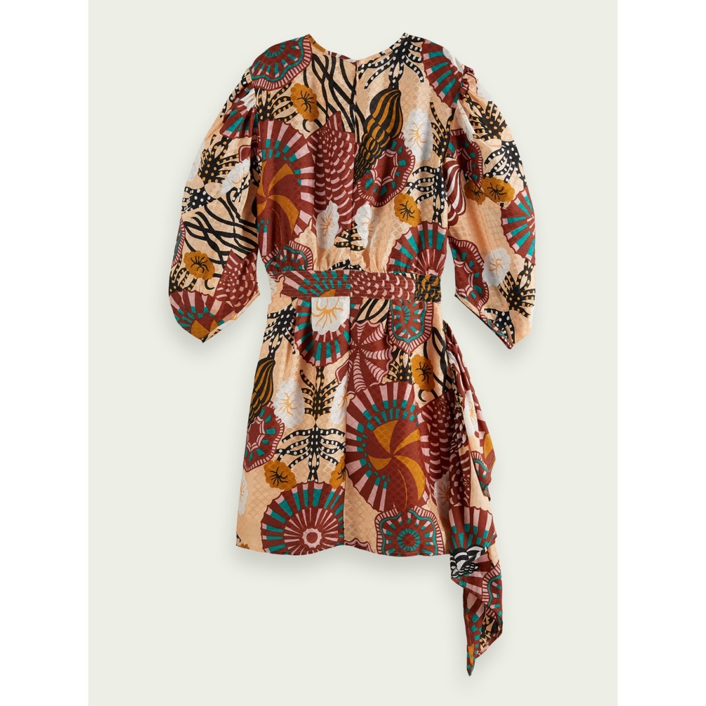 Vestido estampado tejido diseño Jacquard