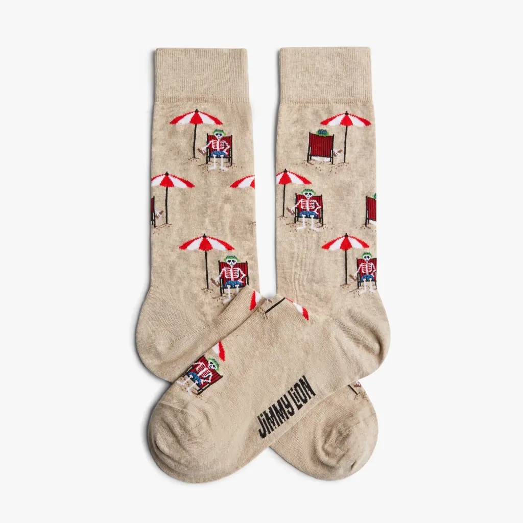 Calcetines DEATH BEACH  color beige  JIMMY LION