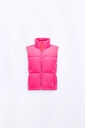 chaleco acolchado de pana velvet magenta GERTRUDE+GASTON