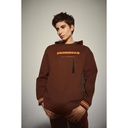 Sudadera marrón capucha DOLORES PROMESAS