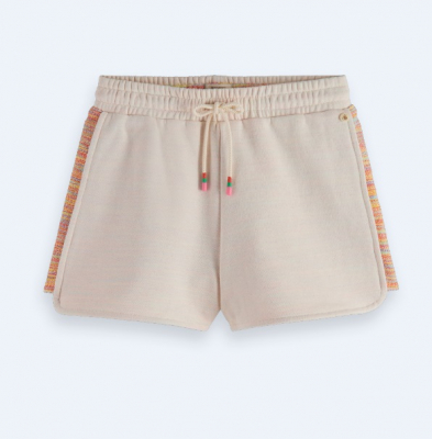 Pantalón short color hielo y multicolor (S)