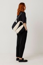 Bolso color negro & crema 