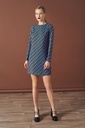 Vestido rayos azul