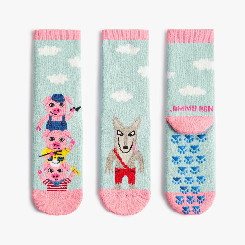 Calcetines antideslizantes KIDS PIGGIES  Azul claro JIMMY LION  (21-25)