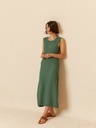 vestido color esmealda