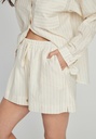 Pantalón short rayas lurex 