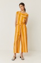 Pantalón palazzo lino stripes