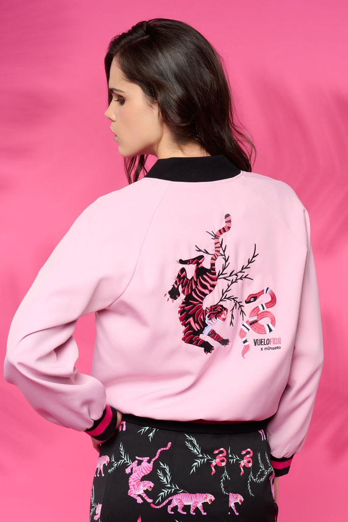 Chaqueta bomber snake 